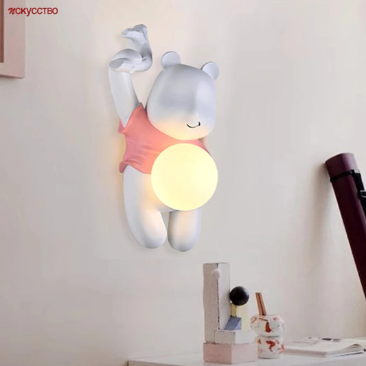 Dreamland Bear Wall Lamp for Kids