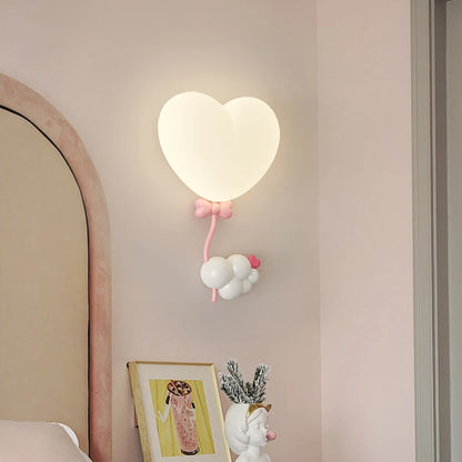 Cupid's Heart-Shaped LED Wall Lamp