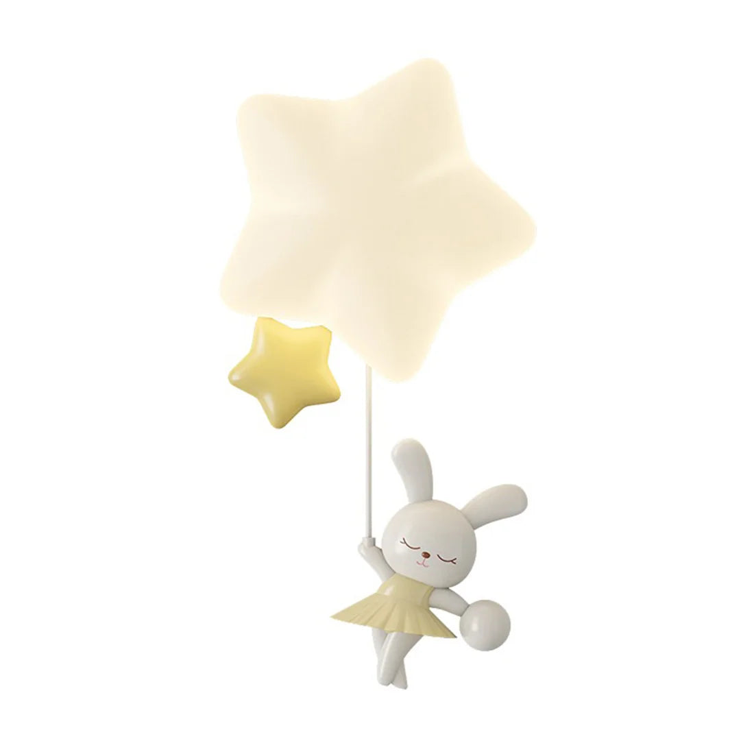 Cute Animals Hanging from Star Wall Lamp