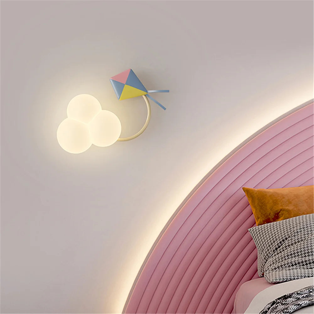 Cloud Hopper Children's Airplane Wall Lamp