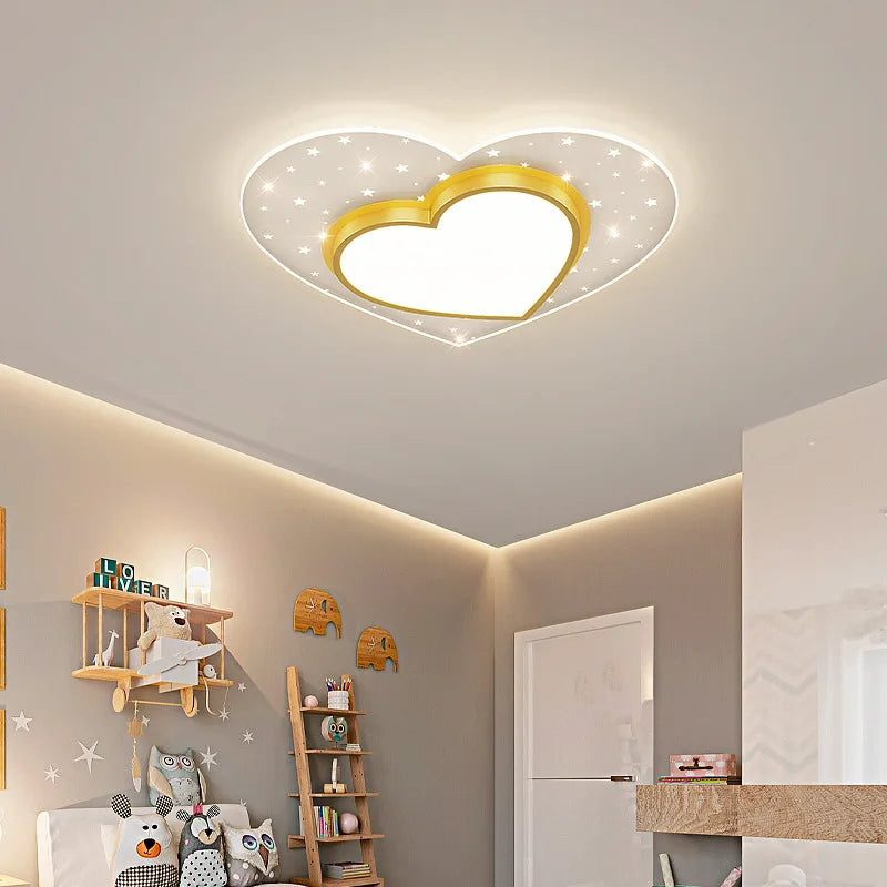 Adorable Star and Heart Ceiling Night Light