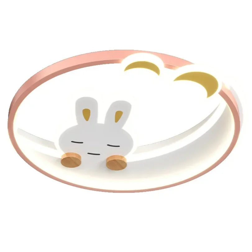 Sleepy Rabbit Children's Room Ceiling Lamp