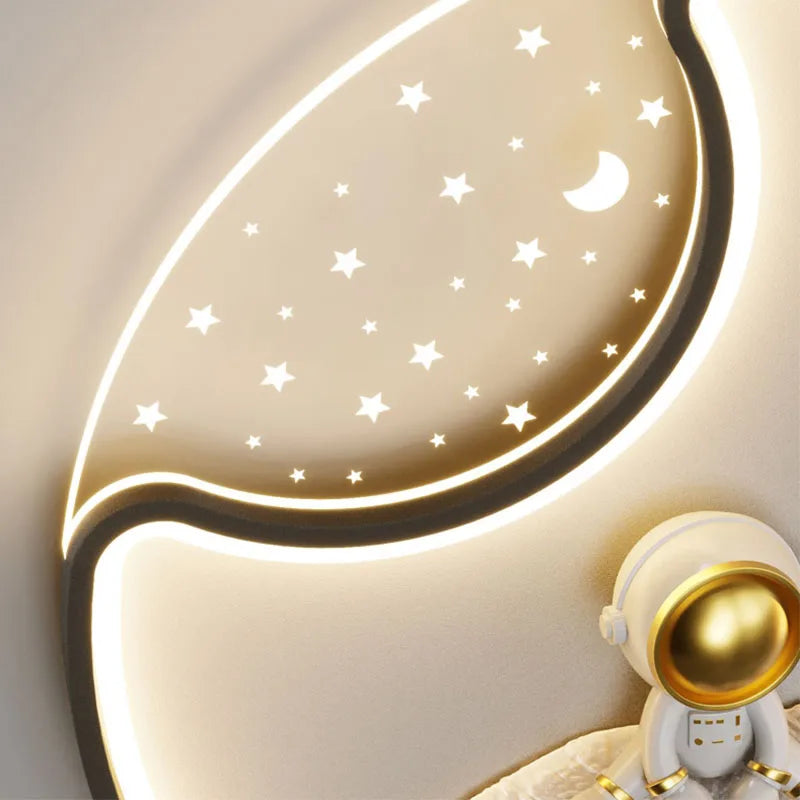 Leuchte Moderne Astronaut Led Decke Lampe Kinder kinder Junge Schlafzimmer Licht Oberfläche Montiert led decke licht