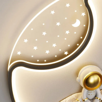 Modern Space-Themed Ceiling Light Fixture