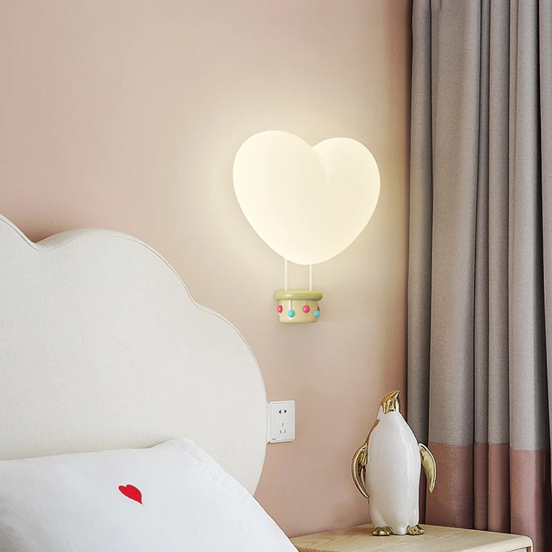 Cupid's Heart-Shaped LED Wall Lamp