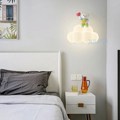 Creative Cloud with Bear, Angel or Rabbit Wall Lamps