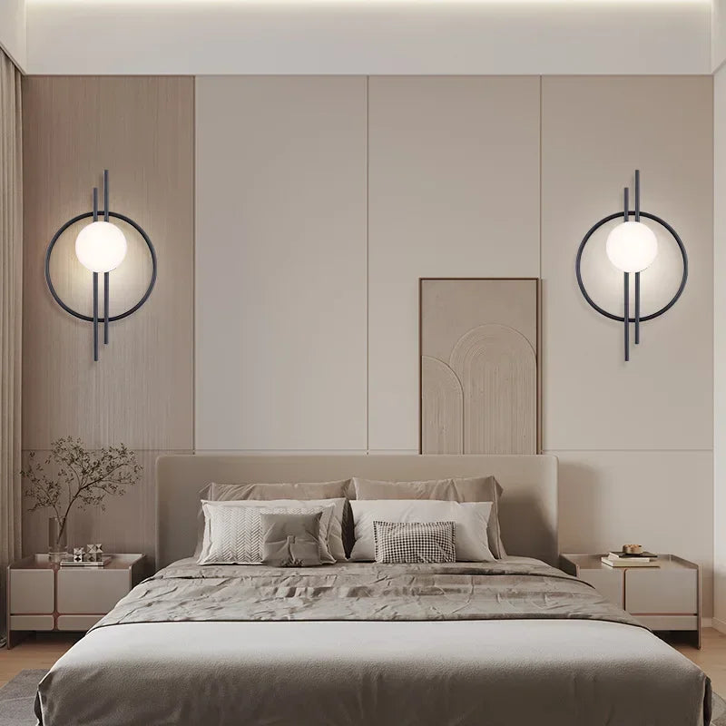 Modern Orb Stylish Bedroom Wall Light