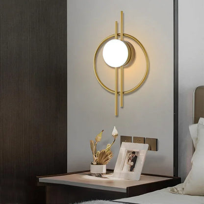 Modern Orb Stylish Bedroom Wall Light