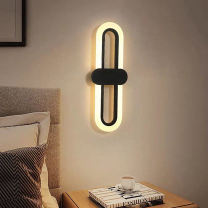 Oval Acrylic Bedside Wall Lamp