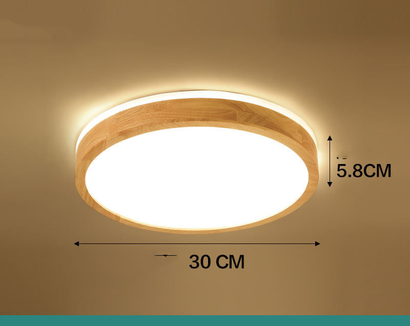 Wooden Frame Ceiling Light